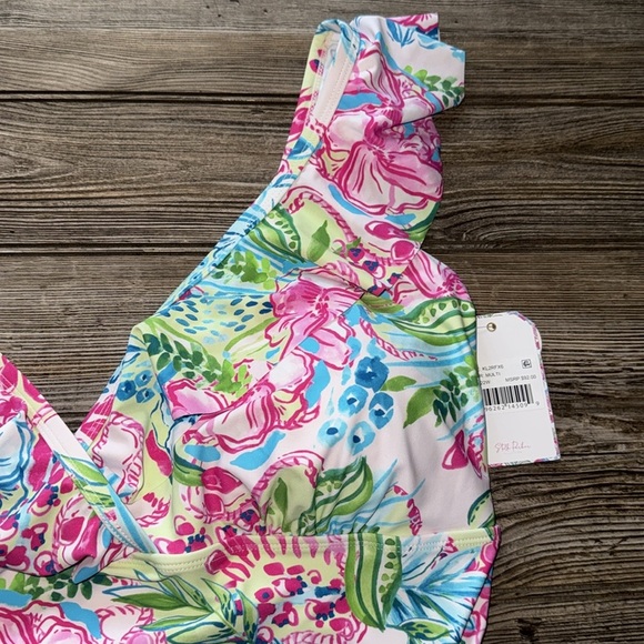 Stella Parker swimsuit one piece NEW floral ruffled 22w - Picture 2 of 5